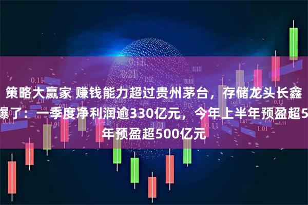 策略大赢家 赚钱能力超过贵州茅台，存储龙头长鑫科技赚爆了：一季度净利润逾330亿元，今年上半年预盈超500亿元